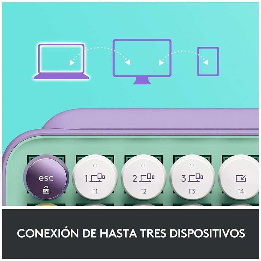 Teclado Mecanico Logitech Pop Keys Fresh Vibes